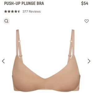 Skims Push Up Plunge Bra